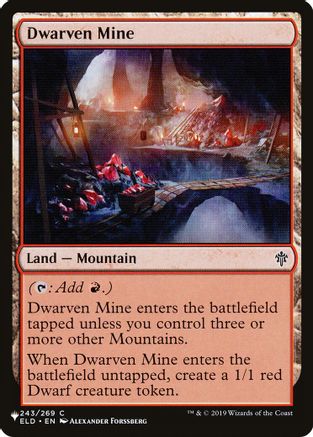 Dwarven Mine (LIST-243) [The List Reprints]
