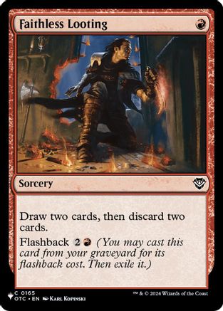 Faithless Looting (OTC) (LIST-165) [The List Reprints]