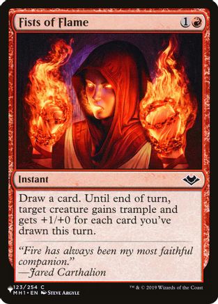 Fists of Flame (MH1) (LIST-123) [The List Reprints]
