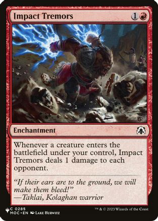 Impact Tremors (MOC) (LIST-285) [The List Reprints]