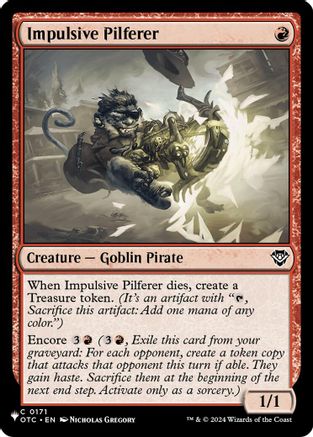 Impulsive Pilferer (LIST-171) [The List Reprints]