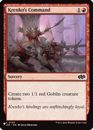 Krenko's Command (J25) (LIST-140) [The List Reprints]