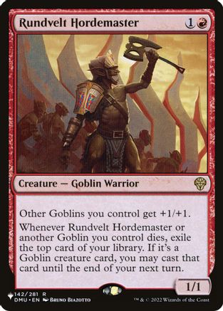 Rundvelt Hordemaster (LIST-142) [The List Reprints]