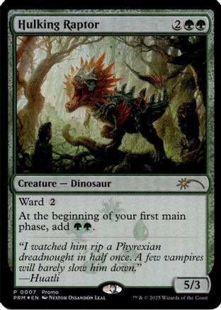 Hulking Raptor (MEDIA-007) [Media Promos] Foil
