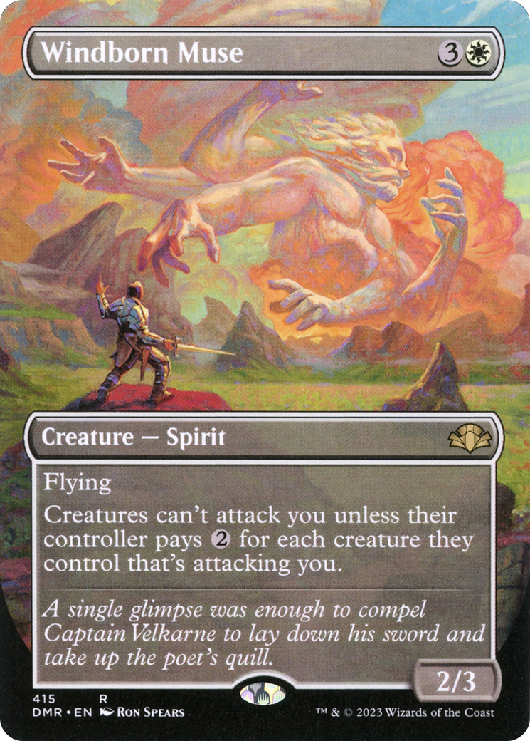 Windborn Muse (Borderless) (DMR-415) [Dominaria Remastered]