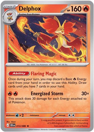 Delphox (Non-Holo) (013/086) [Deck Exclusives] - Holo Rare