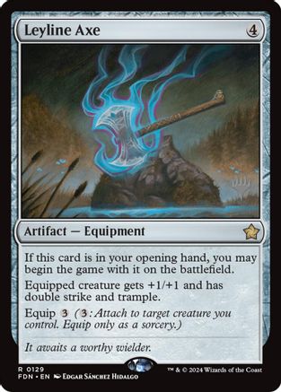 Leyline Axe (PPECL-129) [Promo Pack: Lorwyn Eclipsed] Foil