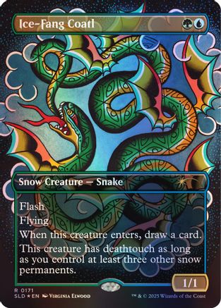 Ice-Fang Coatl (SLD-171) (Rainbow Foil) [Secret Lair Drop Series] Foil