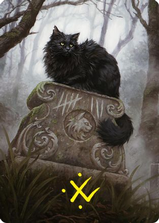 Nine-Lives Familiar 2 Art Card (36/54) (Gold-Stamped Signature) (ASFDN-036) [Art Series: Foundations]