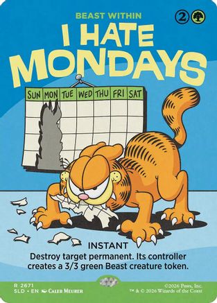 I Hate Mondays - Beast Within (SLD-2671) [Secret Lair Drop Series] Foil