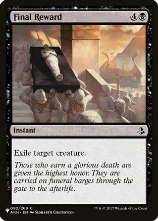 Final Reward (LIST-092) [The List Reprints]