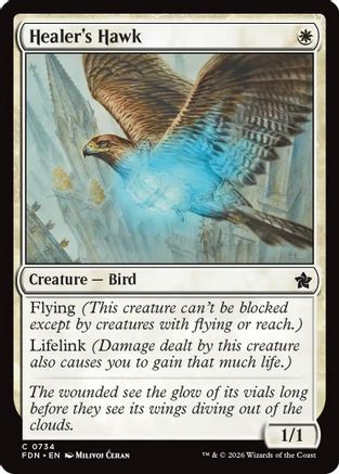 Healer's Hawk (FDN-734) [Foundations]