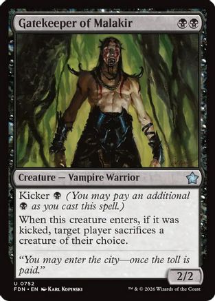Gatekeeper of Malakir (FDN-752) [Foundations]