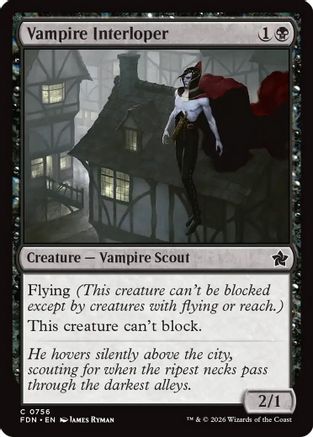 Vampire Interloper (FDN-756) [Foundations]