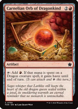 Carnelian Orb of Dragonkind (FDN-759) [Foundations]
