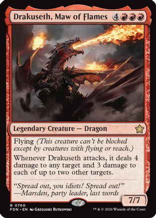 Drakuseth, Maw of Flames (FDN-760) [Foundations]