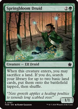 Springbloom Druid (FDN-767) [Foundations]