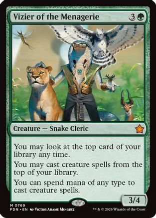 Vizier of the Menagerie (FDN-769) [Foundations]