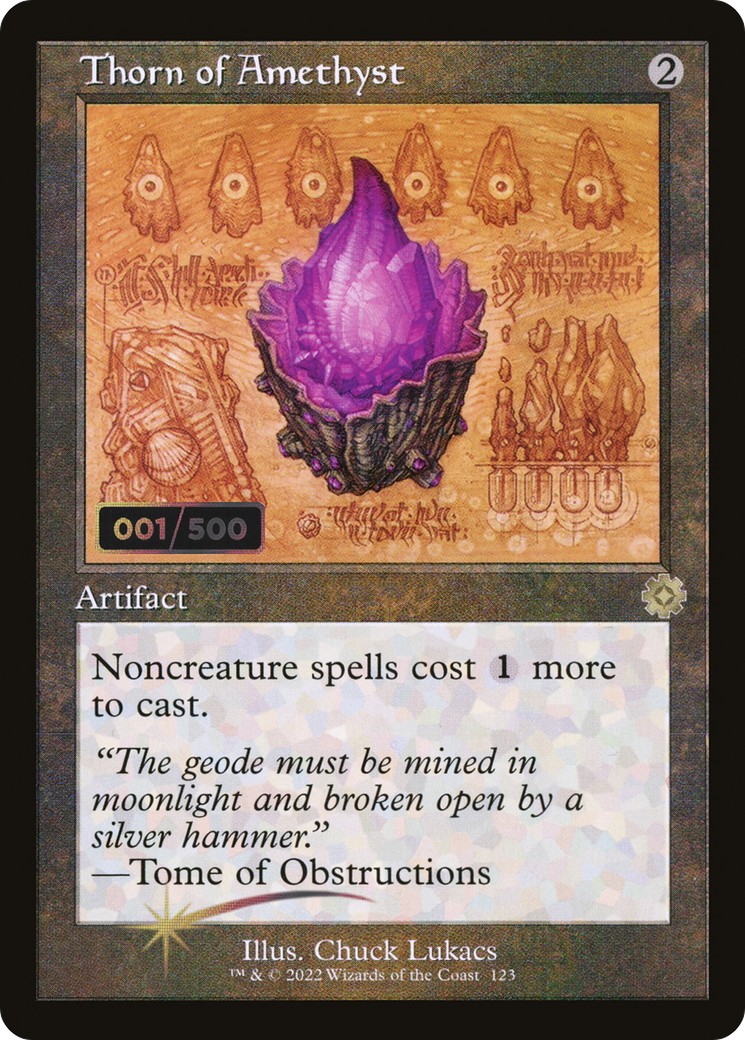 Thorn of Amethyst (Schematic) (Serial Numbered) (BRR-123) [The Brothers' War Retro Artifacts] Foil