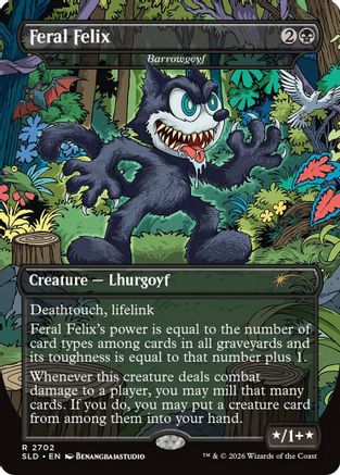 Feral Felix  - Barrowgoyf (SLD-2702) [Secret Lair Drop Series]