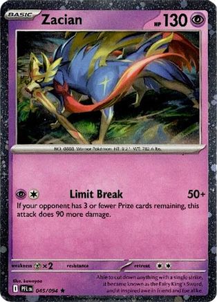 Zacian (Cosmos Holo) (045/094) [Blister Exclusives] Holofoil - Rare