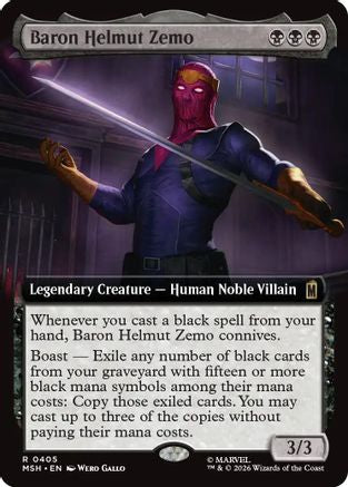 Baron Helmut Zemo (Extended Art) (MSH-405) [Marvel Super Heroes] Foil