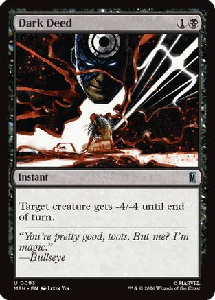 Dark Deed (MSH-093) [Marvel Super Heroes] Foil