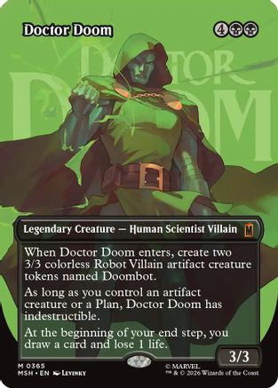 Doctor Doom (Borderless) (MSH-365) [Marvel Super Heroes] Foil