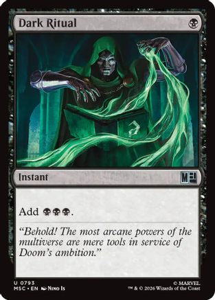 Dark Ritual (MSC-793) [Commander: Marvel Super Heroes] Foil