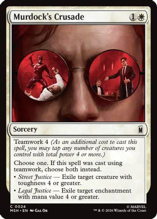 Murdock's Crusade (MSH-024) [Marvel Super Heroes] Foil