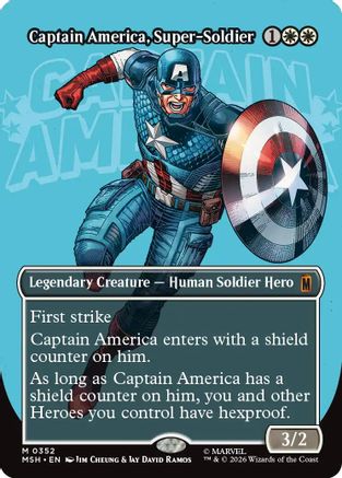 Captain America, Super-Soldier (Borderless) (MSH-352) [Marvel Super Heroes] Foil