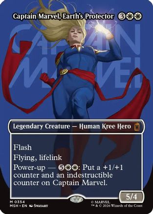 Captain Marvel, Earth's Protector (Borderless) (MSH-354) [Marvel Super Heroes]