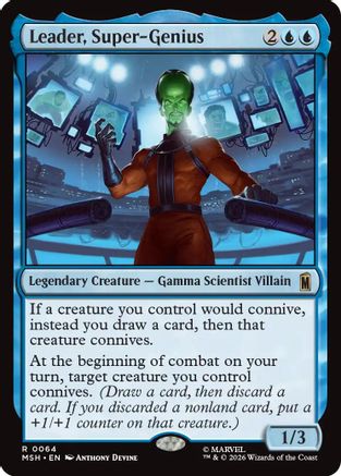 Leader, Super-Genius (MSH-064) [Marvel Super Heroes] Foil