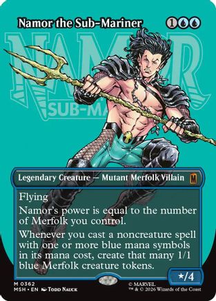 Namor the Sub-Mariner (Borderless) (MSH-362) [Marvel Super Heroes] Foil