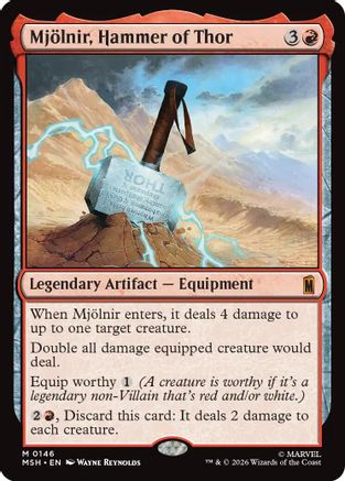 Mjolnir, Hammer of Thor (MSH-146) [Marvel Super Heroes]
