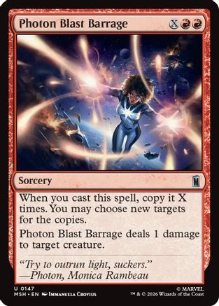 Photon Blast Barrage (MSH-147) [Marvel Super Heroes] Foil