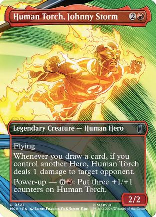 Human Torch, Johnny Storm (Borderless) (MSH-321) [Marvel Super Heroes]