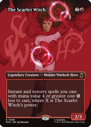 The Scarlet Witch (Borderless) (MSH-368) [Marvel Super Heroes] Foil
