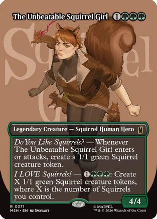 The Unbeatable Squirrel Girl (Borderless) (MSH-371) [Marvel Super Heroes] Foil
