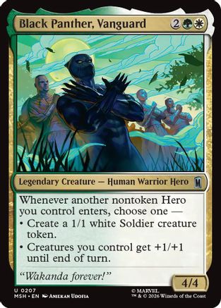 Black Panther, Vanguard (MSH-207) [Marvel Super Heroes] Foil