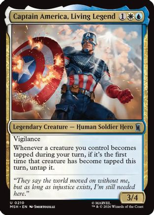 Captain America, Living Legend (MSH-210) [Marvel Super Heroes]