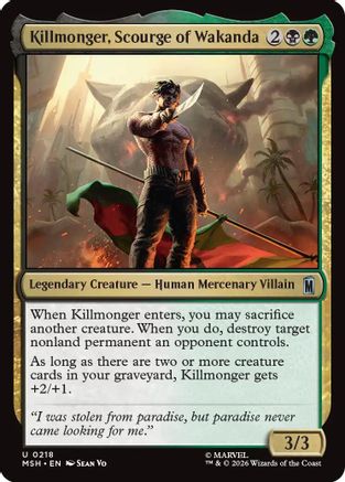 Killmonger, Scourge of Wakanda (MSH-218) [Marvel Super Heroes]