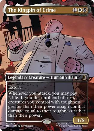 The Kingpin of Crime (Borderless) (MSH-327) [Marvel Super Heroes] Foil