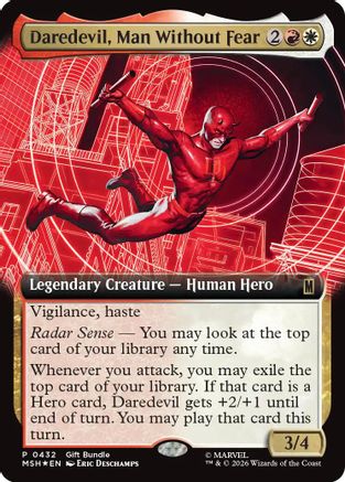 Daredevil, Man Without Fear (Extended Art) (UMP-432) [Unique and Miscellaneous Promos] Foil