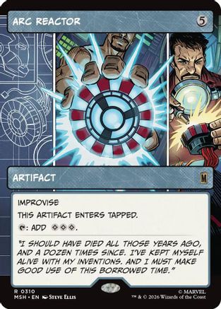 Arc Reactor (Borderless) (MSH-310) [Marvel Super Heroes] Foil