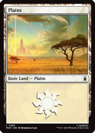 Plains (MSH-287) [Marvel Super Heroes] Foil