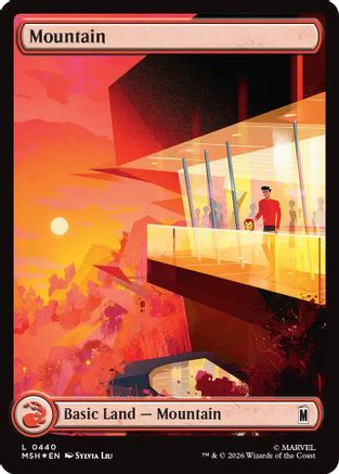 Mountain (MSH-440) (Surge Foil) [Marvel Super Heroes] Foil
