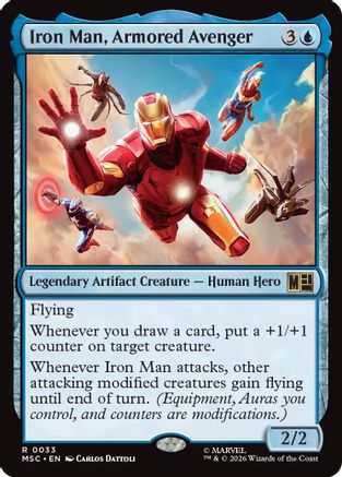 Iron Man, Armored Avenger (MSC-033) [Commander: Marvel Super Heroes]