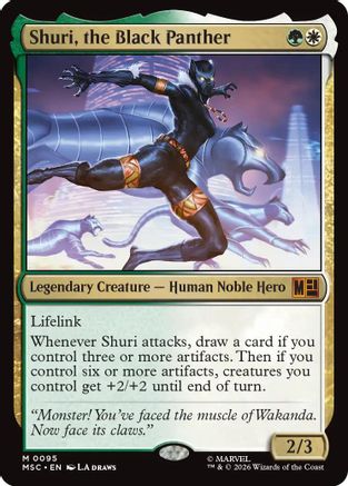 Shuri, the Black Panther (MSC-095) [Commander: Marvel Super Heroes]