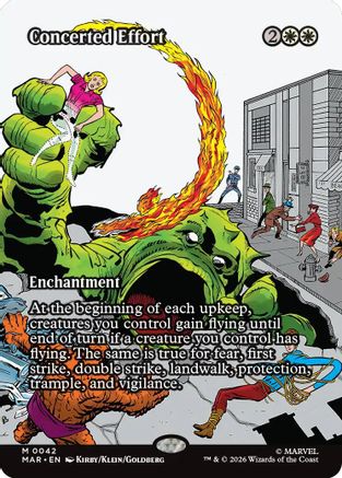 Concerted Effort (Borderless) (MAR-042) [Marvel Universe Eternal-Legal]
